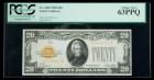 1928, $20 Gold Certificate. PCGS Choice New 63PPQ