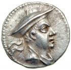 Kingdom of Baktria. Antimachos I, c. 174-165 BC. AR Obol (0.72 g). EF