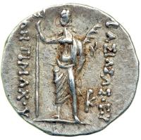 Kingdom of Baktria. Antimachos I, c. 174-165 BC. AR Obol (0.72 g). EF - 2