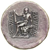 Kingdom of Baktria. Euthydemos I, c. 230-200 BC. AR Tetradrachm (15.96 g). VF - 2