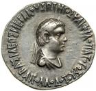 Kingdom of Baktria. Apollodotos II, c. 80-65 BC. AR Tetradrachm (9.73 g). VF