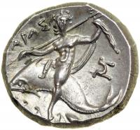Tarentum/Taras. 235-228 BC. AR Didrachm (6.45 g). EF - 2