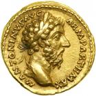Marcus Aurelius, AD 161-180. Gold Aureus (7.16 g) minted at Rome, AD 168. EF