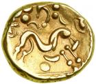 Gaul, The Ambiani, c. mid First Century BC. Gold Stater (6.16 g)