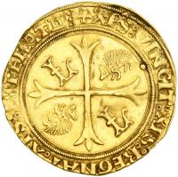 France. Ecu d'or au porcepic, ND. NGC EF - 2