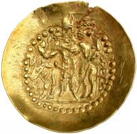 Hunnic Tribes. Vaharam (Kushanshah), c. AD 335-370. Gold Dinar (Type II; 7.66 g) - 2