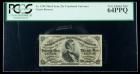 1864, 25&cent; Fractional Currency. Third Issue, green reverse. PCGS Very Choice New 64PPQ