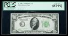 1928-B, $10 Federal Reserve Note. LGS. PCGS Gem New 65PPQ