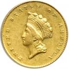 1855-O $1 Gold Indian. PCGS AU55