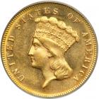 1869 $3 Gold. PCGS MS63