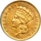 1868 $3 Gold. PCGS MS62