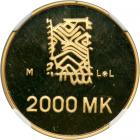 Finland. 2000 Markkaa, 1995. NGC PF63