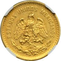 Mexico. 5 Pesos, 1905-M. NGC AU55 - 2