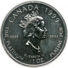 Canada. Platinum Polar Bear Set: 50, 20, 10, 5 and 1 Dollar, 1999. UNC