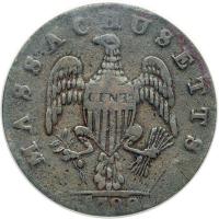 1788 Massachusetts Cent Ryder 11-C Rarity-5 ANACS graded VF20 - 2