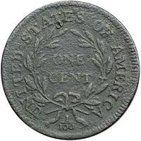 1798 S-155 R3 Small 8, Style I Hair, Reverse of 1796 G5 - 2