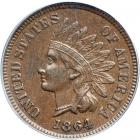 1864 Indian Head Cent. Bronze, with "L". PCGS AU58