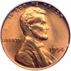 1954 Lincoln Cent. PCGS MS66