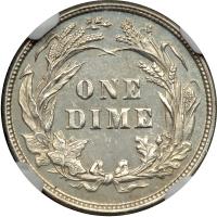 1892 Barber Dime. NGC MS64 - 2