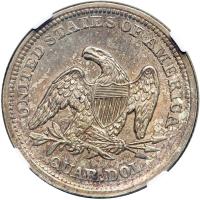 1855 Liberty Seated Quarter Dollar - 2