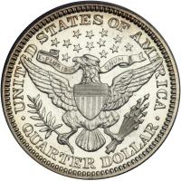 1915 Barber Quarter Dollar. PCGS PF62 - 2