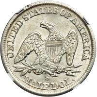 1862-S Liberty Seated Half Dollar - 2