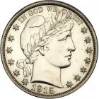 1915 Barber Half Dollar. NGC PF60