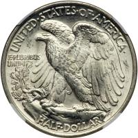 1937 Liberty Walking Half Dollar. NGC MS66 - 2