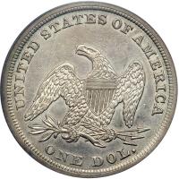 1840 Liberty Seated Dollar - 2