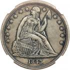 1843 Liberty Seated Dollar