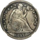 1847 Liberty Seated Dollar