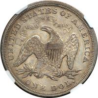 1872 Liberty Seated Dollar - 2