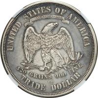 1873-CC Trade Dollar NGC graded XF Details - 2