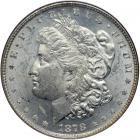 1878 Morgan Dollar. Strongly doubled tail feathers. NGC MS63