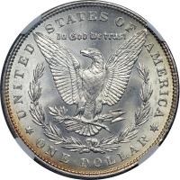 1887/6 Morgan Dollar. NGC MS62 - 2