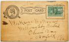 1904 World's Fair Farran Zerbe Wooden Post Card. EF