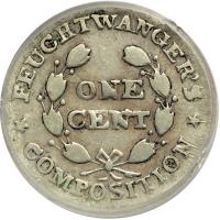 1837 1¢ New York, Feuchtwanger Composition Cent. ICG VF20. ICG VF - 2