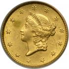 1853 $1 Gold Liberty. PCGS MS62