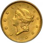 1853 $1 Gold Liberty. PCGS MS62