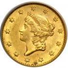 1853 $1 Gold Liberty. PCGS AU58