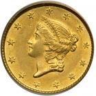 1853 $1 Gold Liberty. PCGS AU58