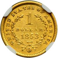 1853-O $1 Gold Liberty - 2