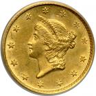 1854 $1 Gold Liberty. PCGS AU53