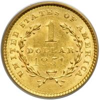 1851 $1 Gold Liberty - 2