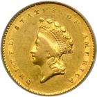 1854 $1 Gold Indian. PCGS EF45