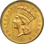 1861 $1 Gold Indian. PCGS MS63