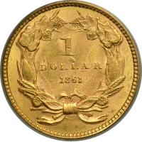 1861 $1 Gold Indian. PCGS MS63 - 2