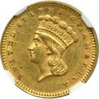 1868 $1 Gold Indian