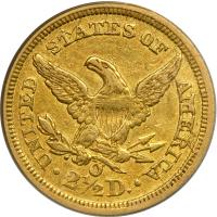 1843-O $2.50 Liberty. Small date, crosslet 4. PCGS EF45 - 2