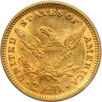 1878 $2.50 Liberty. PCGS AU58 - 2